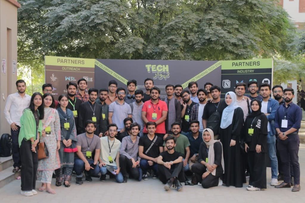 Cyberarians community members together at a campus event